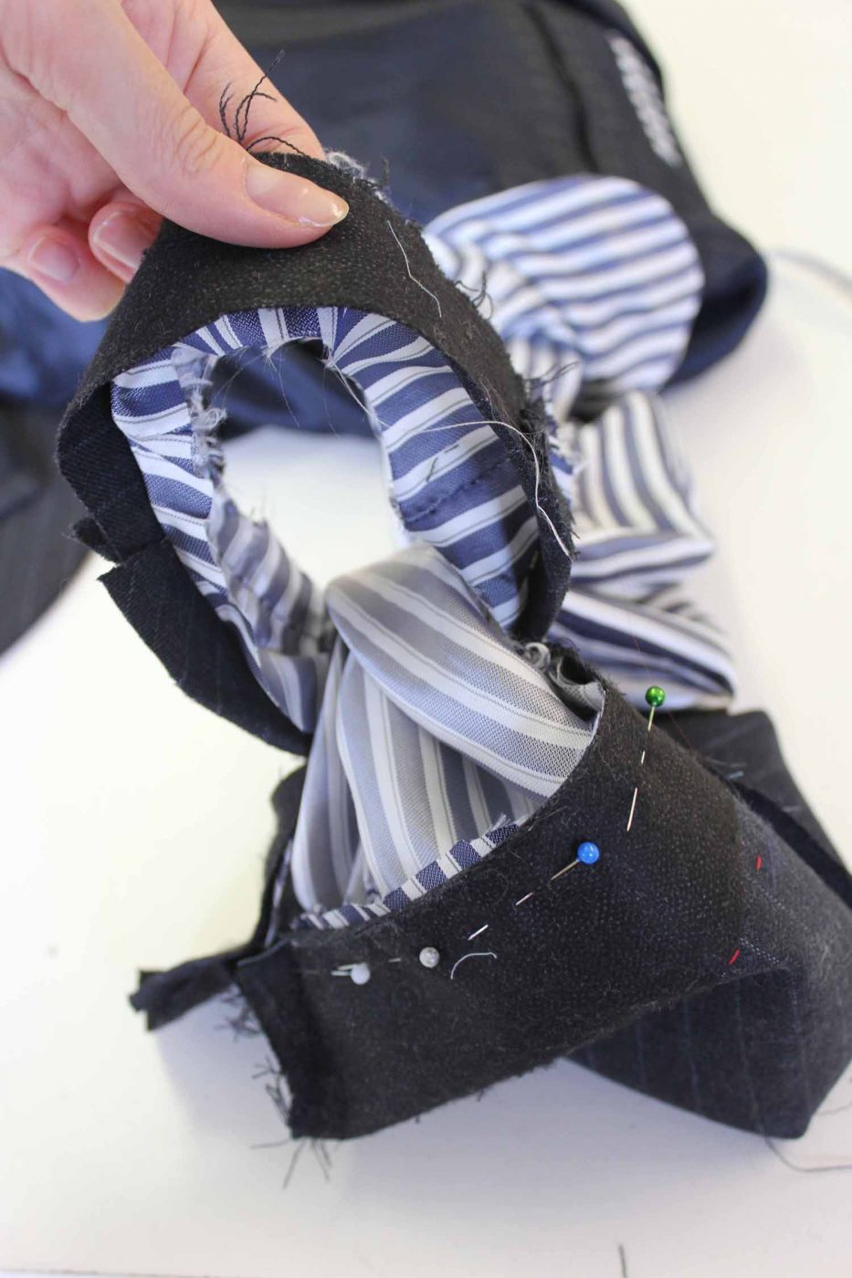 Tutorial Shortening a mitred cuff Dot To Dot Studio