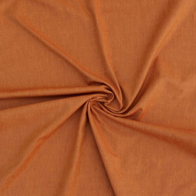 Rust Peppered Cotton Fabric