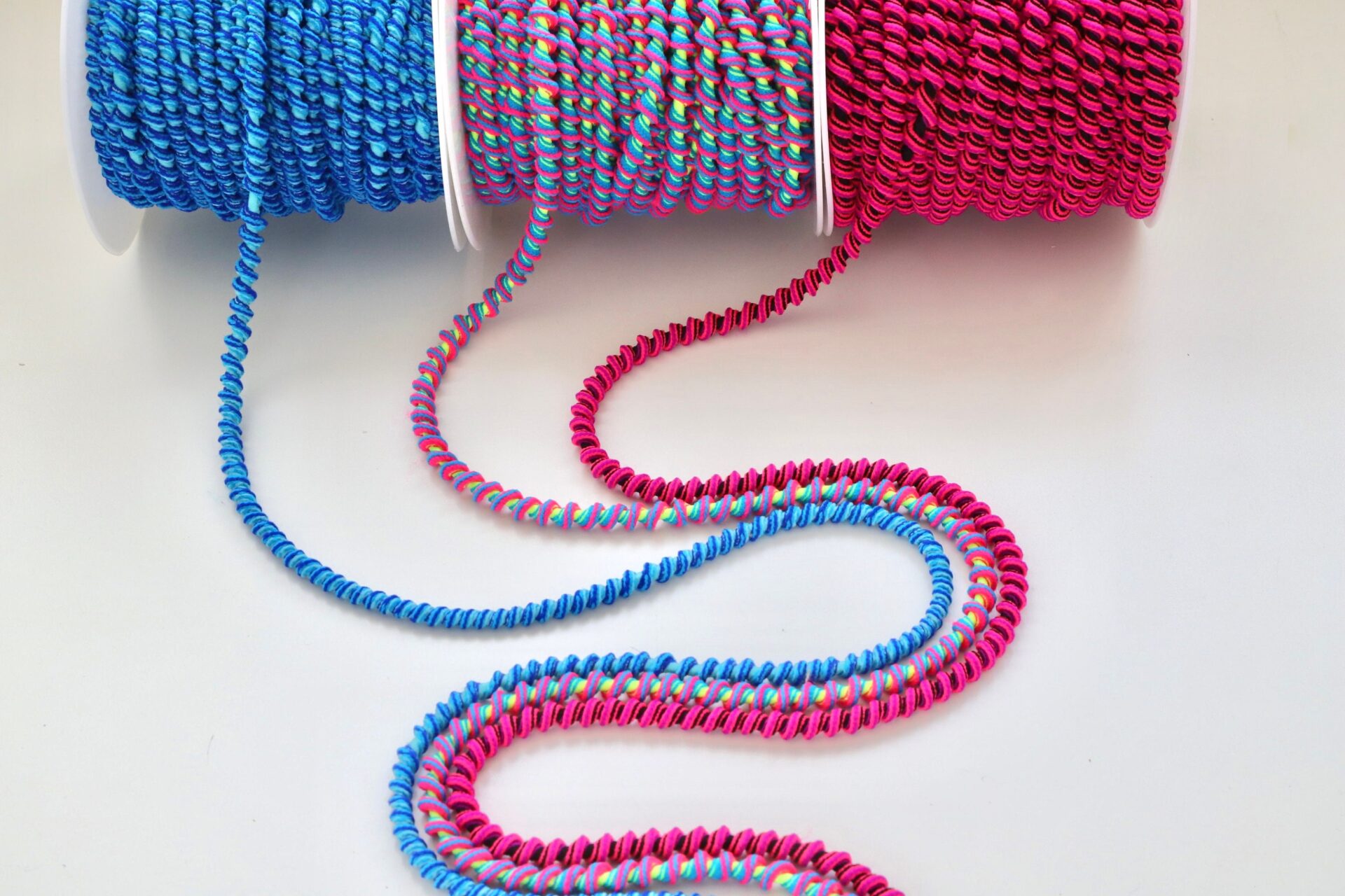 Spiral Cord Elastic - Great for Hair Ties and Kids Shoelaces - 5mm Wide