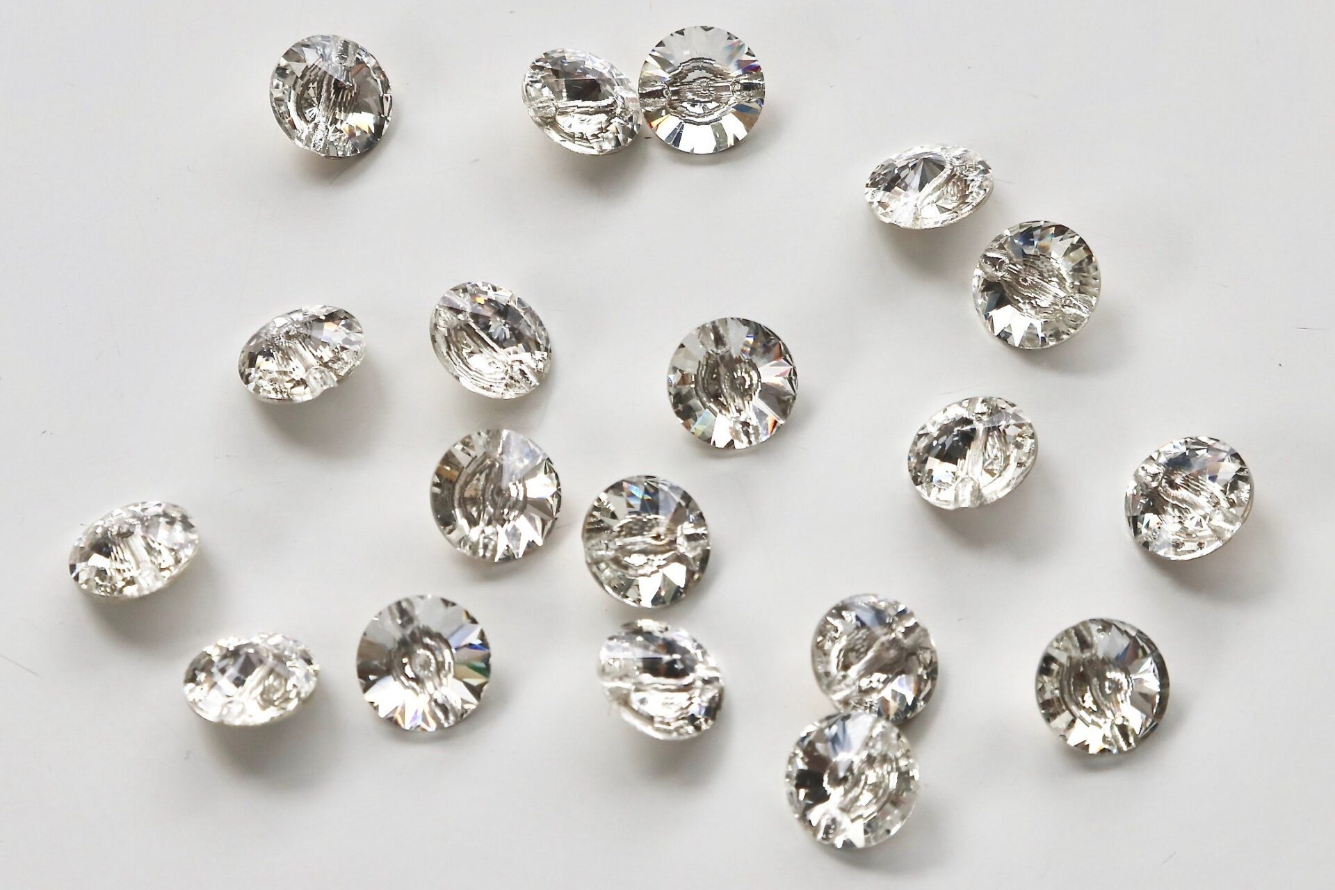 Diamanté Rivoli Crystal Buttons - 10mm & 12mm - Dot To Dot Studio