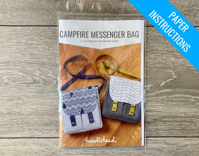 Campfire Messenger Bag Paper Sewing Pattern Instructions Noodlehead Patterns Dot To Dot Studio