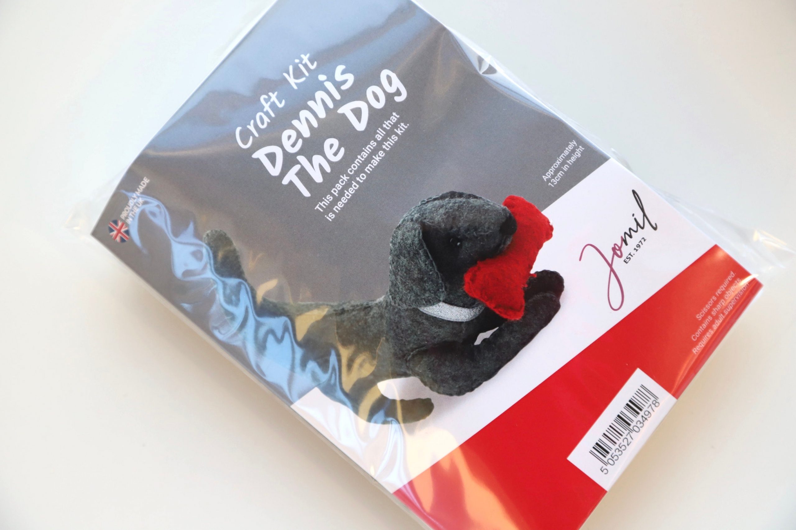 Dennis the Dog Felt Craft Kit Dot To Dot Studio