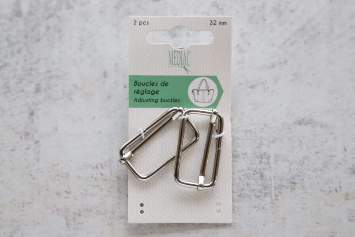 Silver Metal Strap Slider - Various Sizes