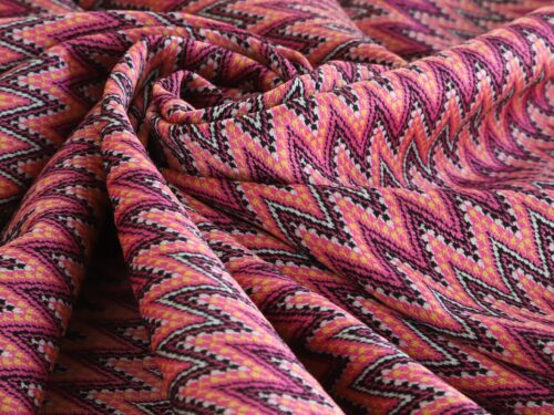 Retro Jersey - Pink Zig Zag