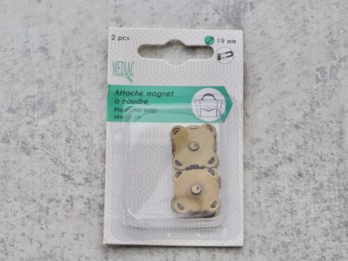 Magnetic Metal Snaps - 19mm - Bronze