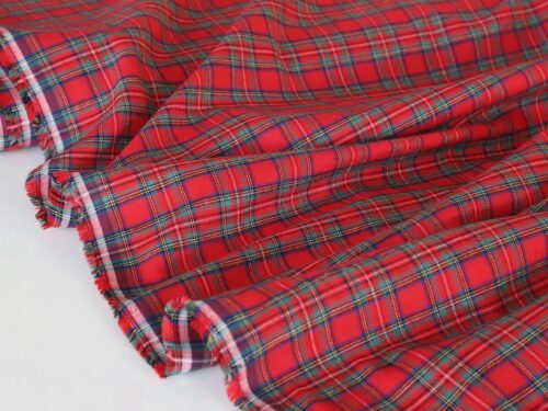 Royal Stewart - Brushed Cotton Tartan - REMNANT 132cm