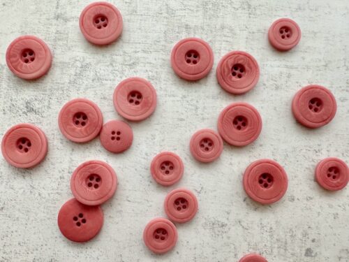 Retro Corozo Buttons - Dusky Pink