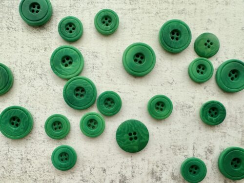 Retro Corozo Buttons - Green