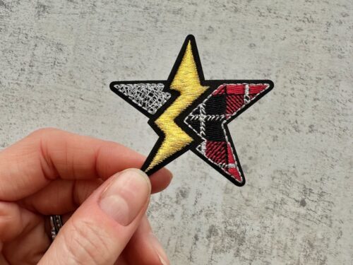 Embroidered 'Punk' Star Patch