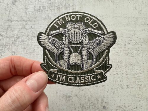 Embroidered Classic Motorbike Patch