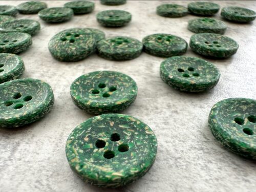 Rice Husk Buttons - Green