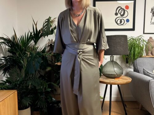 Sand Washed Satin - Clay