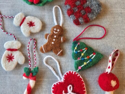 Felted Christmas Decorations Workshop