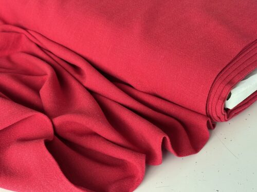 Super Soft Washed Linen and Viscose - Cardinal