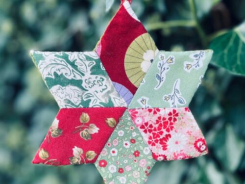 English Paper Pieced Star Ornament
