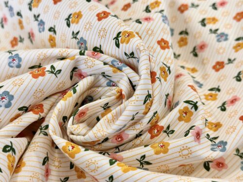 Flower Market - Pinstripe Ochre