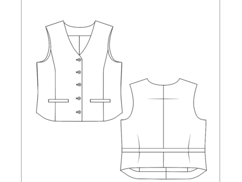 Polly Waistcoat - Mönsterfabriken - Paper Pattern