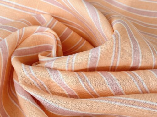 100% Linen - Sorbet Stripe
