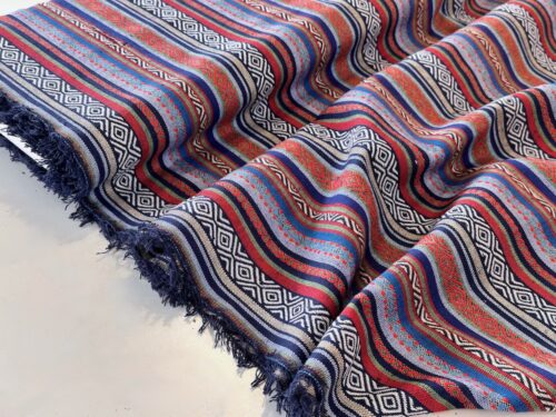 Striped Recycled Jacquard - Blue